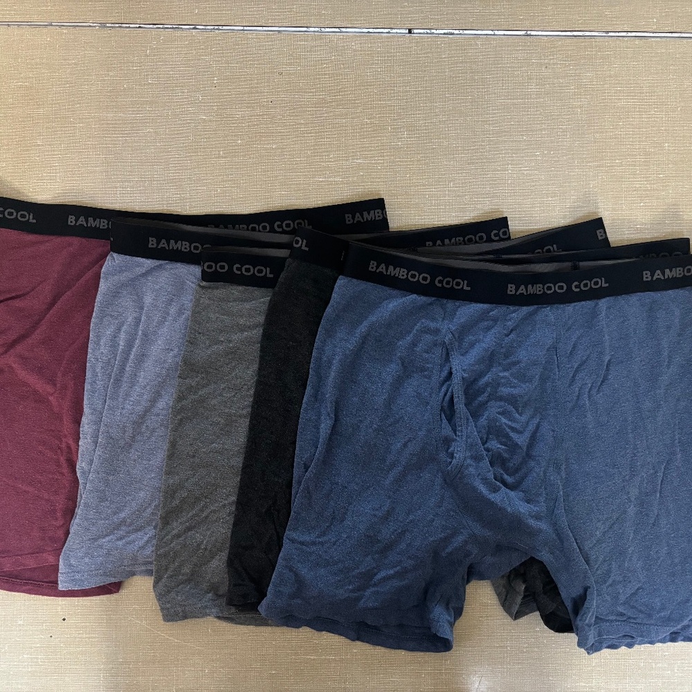 6 pack BAMBOO COOL Men’s Underwear boxer briefs Soft Comfortable Bamboo Viscose